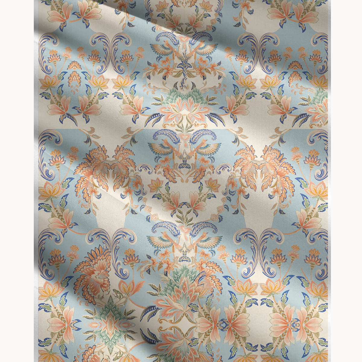 Azure Lily Palace Print Convertible Maxi Skirt & Strapless Dress