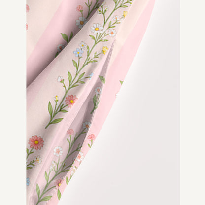 Casual Floral Print Wide Straps Maxi Dress With Pockets