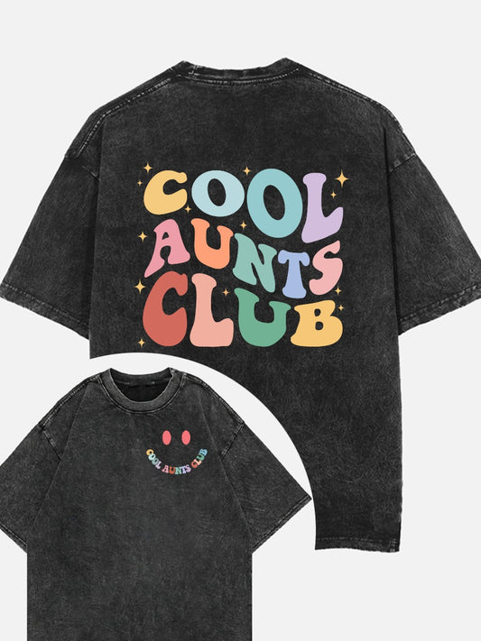 Vintage Cool Aunts Club Washed T-Shirt