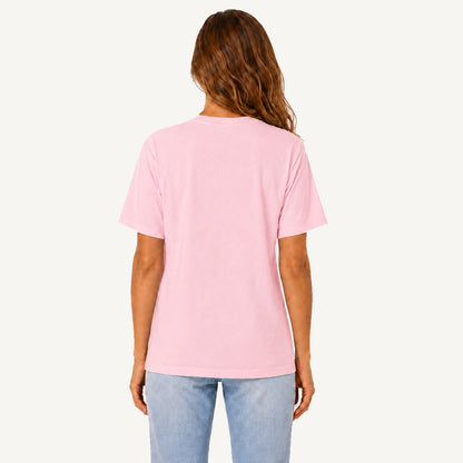 Wildflowers And Purrs Bloom Print Crew Neck Cotton Tee