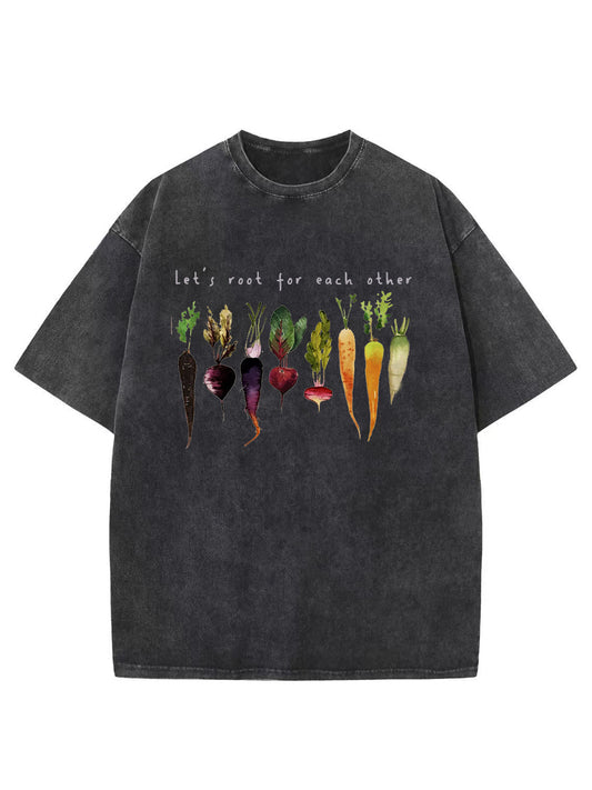 Vintage Let's Root For Each Other Washed T-Shirt