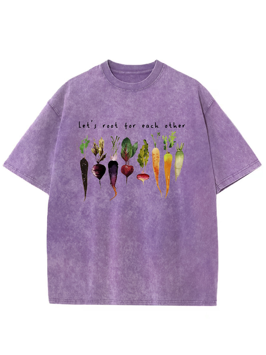 Vintage Let's Root For Each Other Washed T-Shirt