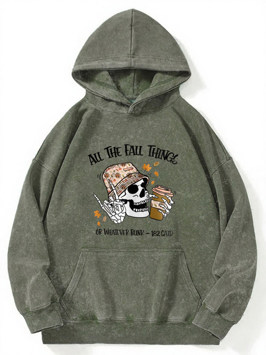Vintage All The Fall Things Washed Hoodie