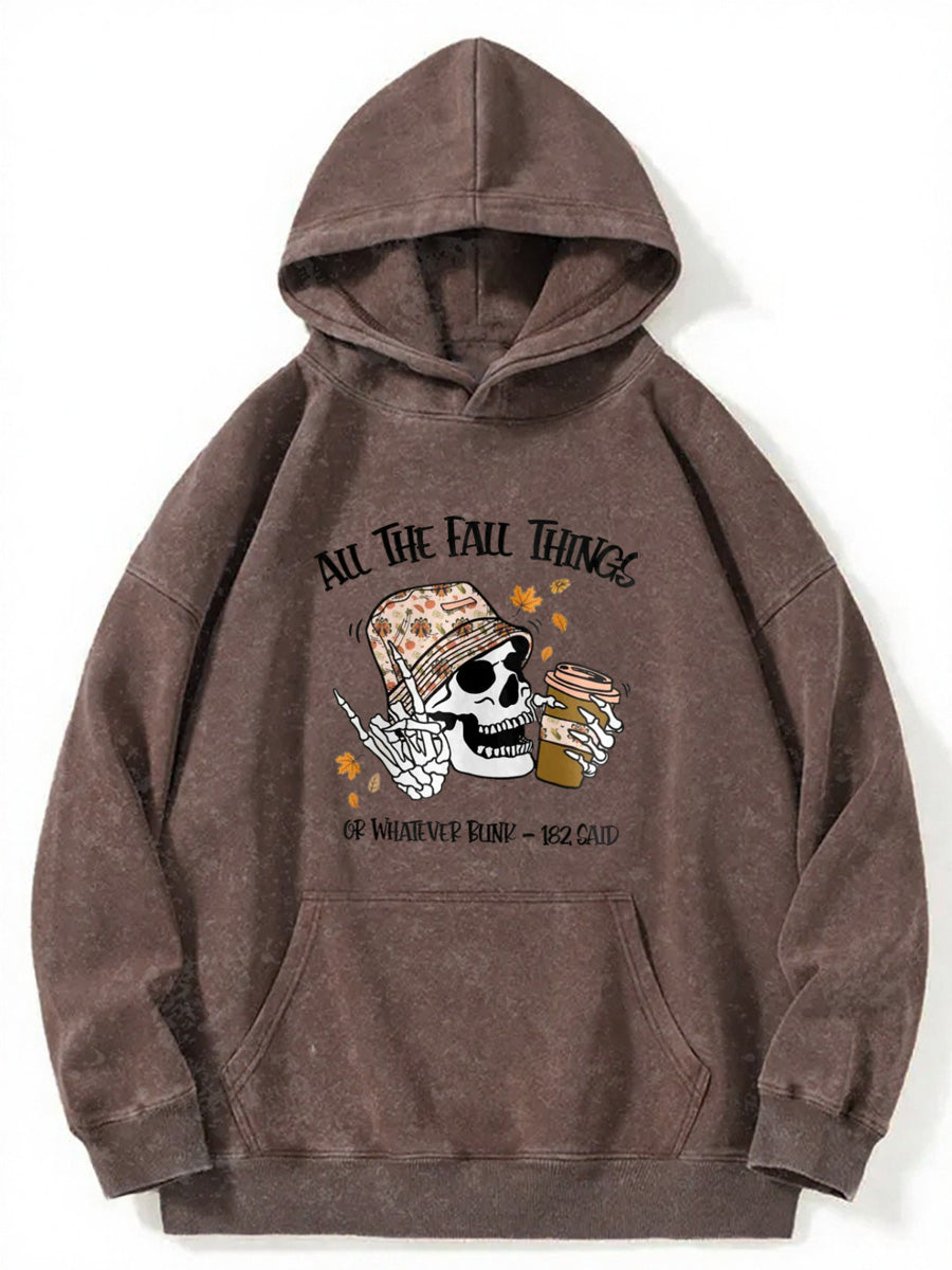 Vintage All The Fall Things Washed Hoodie