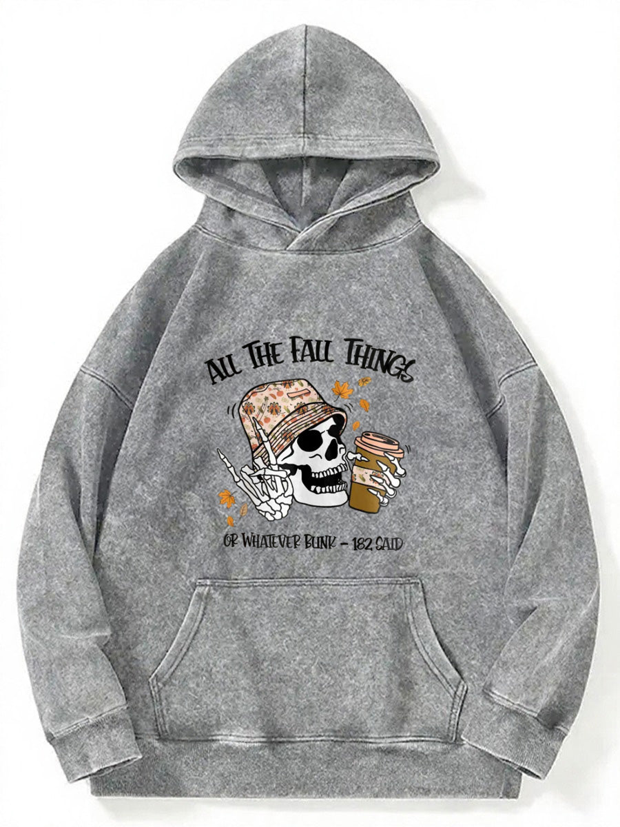 Vintage All The Fall Things Washed Hoodie