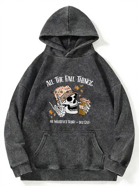 Vintage All The Fall Things Washed Hoodie
